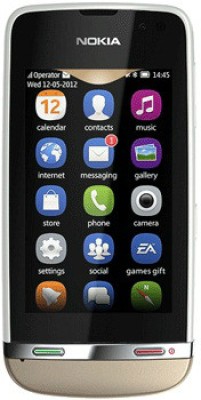 Nokia Asha 311 (Sand White, 140 MB)(128 MB RAM)