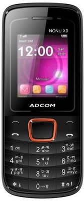 Adcom Nonu X9 With Whatsapp & Wireless Fm(Black, Orange)