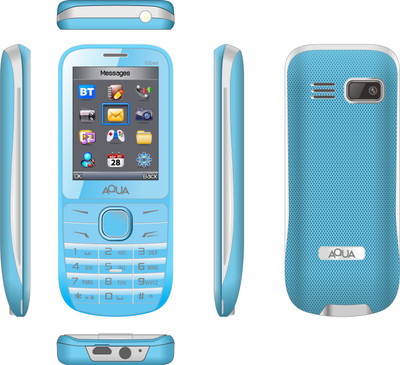 

Aqua Vibes - Dual SIM Basic Mobile Phone(Blue)