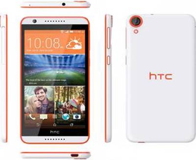 HTC Desire 820S (White&Orange, 16 GB) 