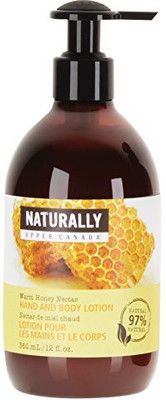 

Upper Canada Soap and Candle Upper Canada Soap & Candle Naturally Hand and Body Lotion, Warm Honey Nectar, - Pump Bottle (Pack of 2)(360 ml)