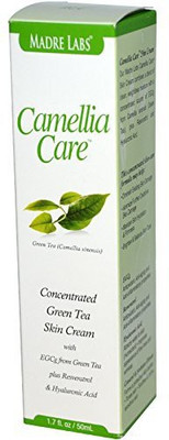 

Madre Labs Camellia Care, EGCG Green Tea Skin Cream plus Resveratrol and Hyaluronic Acid(50 ml)