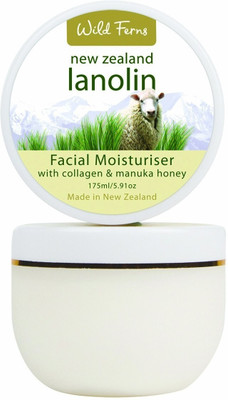 

Wild Ferns Lanolin Facial Moisturiser with Collagen & Manuka Honey(175 ml)