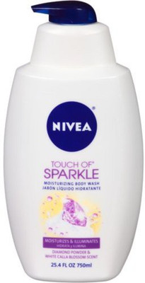

Nivea touch of sparkle moisturizing body wash, 25.4 fl oz(762 ml)