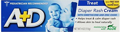 

AD A+D Diaper Rash Cream, Dimethicone Zinc Oxide Cream(120 ml)