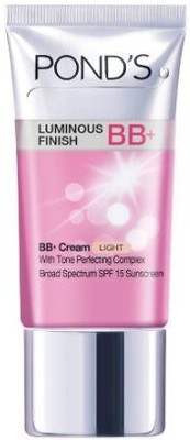 

Ponds Ponds Luminous Finish BB Plus Cream with SPF 15, Light Shade, (PACK OF 2)(45 ml)