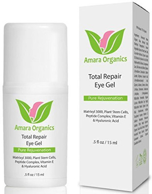 Amara Organics Eye Cream for Dark Circles and Puffiness with Peptides, . fl.(150 ml)