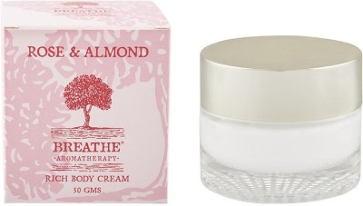 

Breathe Aromatherapy Rose And Almond Body Cream(50 g)