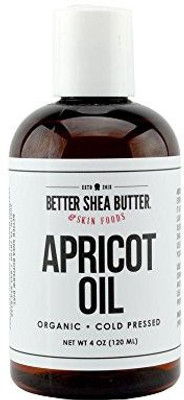

Better Shea Butter Organic Apricot Oil - 100% Pure And Unrefined - Ideal For Sensitive And Prematurely Aging Skin(120 ml)