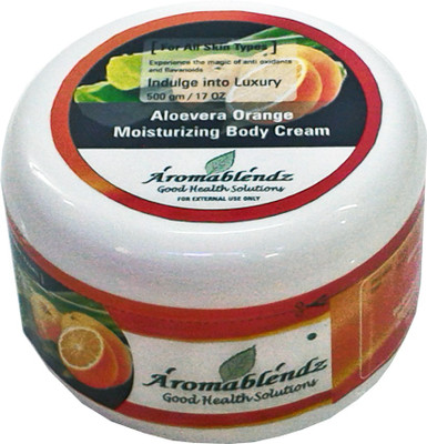 

Aromablendz Aloevera & Orange Moisturizing Body Cream(500 g)