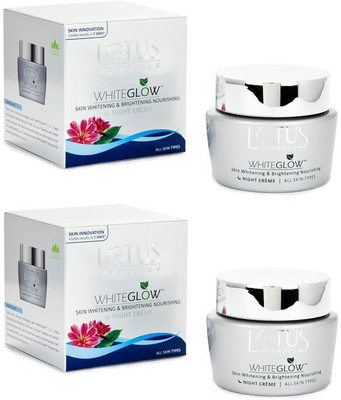 

Lotus Herbals Whiteglow Skin Whitening & Brightening Nourishing Night Creme(120 g)