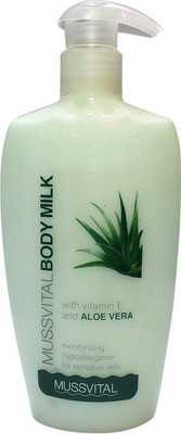 

Mussvital Vitamin E And Alovera Body milk(300 ml)