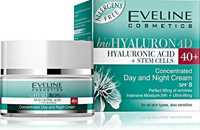 

Eveline Cosmetics bioHyaluron Concentrated Face Day and Night Cream 40+ for All Skin Types, Also Sensitive by(50 ml)