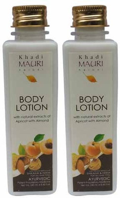 

Khadi Mauri Herbal Body Lotion - Pack of 2 - Premium Ayurvedic(500 ml)
