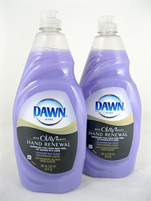 

Dawn Ultra 2 Pk, Hand Renewal with Olay Beauty Dishwashing Liquid, Lavender Silk(900 ml)