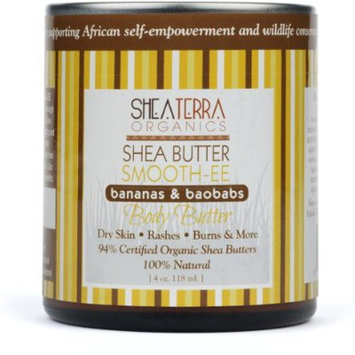 

Shea Terra Organics Shea Butter Smooth-EE Body Butter ( ) Bananas & Baobabs(120 ml)