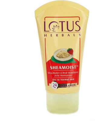 

Lotus Herbals Sheamoist Shea Butter & Real Strawberry 24hr Moisturizer(60 g)