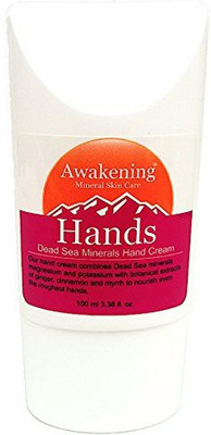 

Awakening Mineral Skin Care Awakening HANDS Magnesium-Rich Hydrating Hand Therapy Cream for Dry, Cracked Skin, /100ml(101.4 ml)