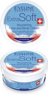 

Eveline Cosmetics Extra Soft Nourishing And Moisturizing Face And Body Cream For All Skin Types(200 ml)