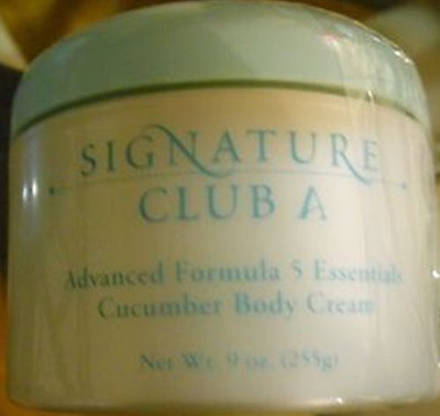 

Signature Club A Advanced Formula 5 Essentials Cucumber Body Cream HUGE ~(270 ml)