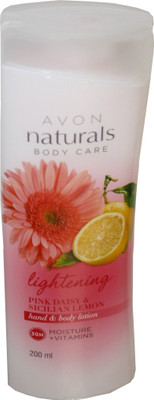 

Avon Naturals Lightening Pink Daisy And Sicilian Lemon Hand And Body Lotion(200 ml)