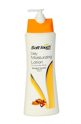 

Soft Touch Daily Moisturizing Lotion SANDAL N TURMERIC WITH VITAMIN E(500 ml)
