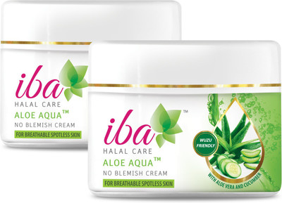 

Iba Halal Care Aloe Aqua No Blemish Cream (Pack of 2)(50 g)