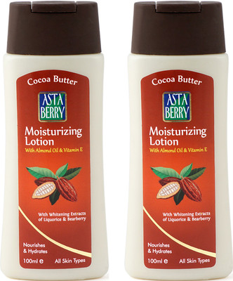 

Astaberry Cocoa Butter Moisturizing Lotion - Pack of 2(100 ml)