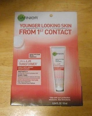 

Garnier Ultra Lift Transformer Daily Anti Aging Moisturizer Spf20 Travel Pack( )(10.2 ml)