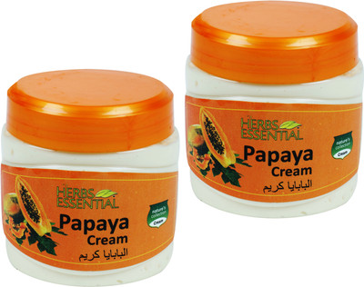 

Herbs Essential Papaya Face & Body Cream (Pack of 2)(1000 g)