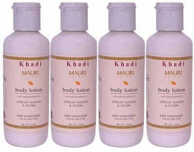 

Khadi Mauri Herbal Body Lotion - Pack of 4 - Premium Natural(840 ml)