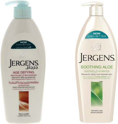 

Jergens Age Defying and Soothing Aloe Mositurizer Body Lotion(800 ml)