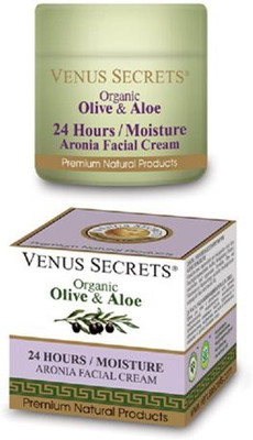 

Venus Secrets 24 Hours/moisture Facial Cream With Organic Olive & Aronia(50 ml)