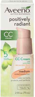 

Aveeno Active Naturals Positively Radiant Cc Cream SPF30 Medium - 75ml (2.5oz)(75 ml)