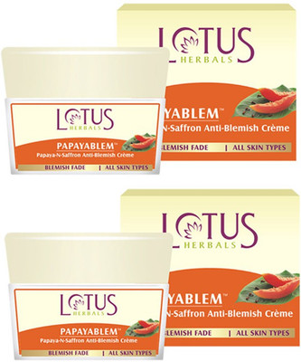 

Lotus Papayablem Papaya-N-Saffron Anti-Blemish Creme(100 g)