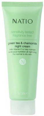 

Natio Sensitivity Tested Fragrance Free Green Tea And Chamomile Night Cream,(75 g)