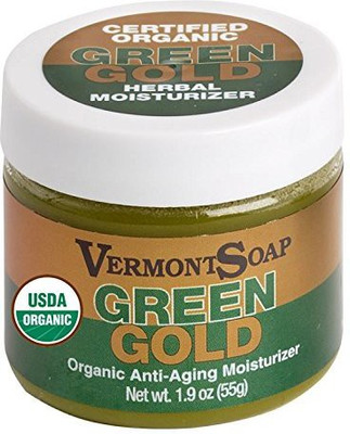 

Vermont Soap Certified Organic Green Gold Herbal Moisturizer(55 g)