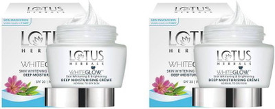 

Lotus Herbals Skin Whitening & Brightening Deep Moisturising Creme SPF-20 PA+++ (( 60g*2 ))(120 g)