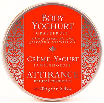 

Attirance Natural Cosmetics Body Yogurt Grapefruit All With Grapefruit Essential Oil, Avocado Oil & Lemon Extract(200 g)