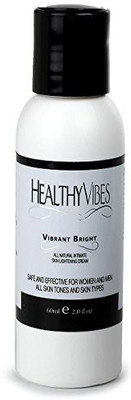 

Healthy Vibes Vibrant Bright All Natural Intimate Skin Lightening Cream 2 Oz - Hydroquinone Free(60 ml)