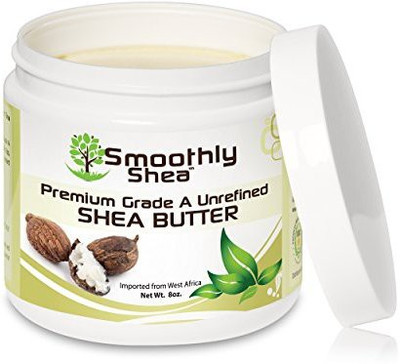 

Smoothly Shea 100% Pure, Certified Grade 'A', Raw Unrefined West African Shea Body Butter(240 ml)