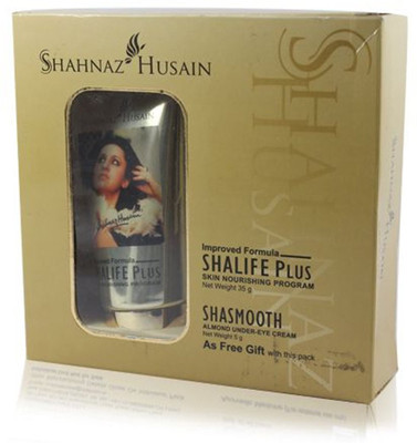 

Shahnaz Husain Shalife Plus Skin Nourishing Program, 60g Free Shasmooth Almond Eye Cream 10 G(60 g)