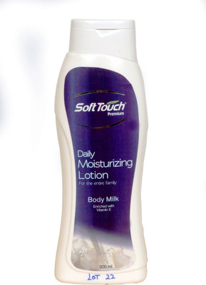 

Soft Touch Premium DAILY MOISTURIZING LOTION BODY MILK VITAMIN E(300 ml)