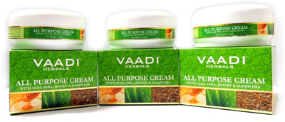 

Vaadi Herbals All Purpose Cream with Aloe Vera, Honey & Manjistha - Pack of 3