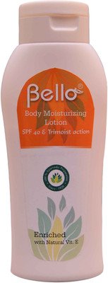 

Bello Body Moisturizing Lotion with SPF 40 & Trimoist action(200 ml)