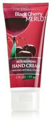 

Bath & Body Works Black Cherry Merlot Nourishing Hand Lotion Cream with Shea Butter and Vitamin E Travel Size(60 ml)