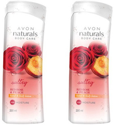 

Avon Red Rose & Peach Hand & Body Lotion (Set Of 2 Of 200 Ml Each)(400 ml)