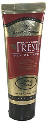 

Honey House Naturals Bee Bar Cream - Vanilla Scented Hand & Body Lotion - Large(120 ml)