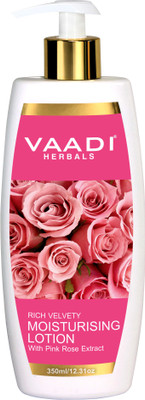 

Vaadi Herbals Rich Velvety Moisturising Lotion With Pink Rose Extract(350 ml)