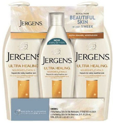

Jergens Ultra Healing Lotion Triple Pack 2 / bottles and 1 / 10 bottle(630 ml)
